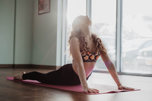 Practicing Yoga